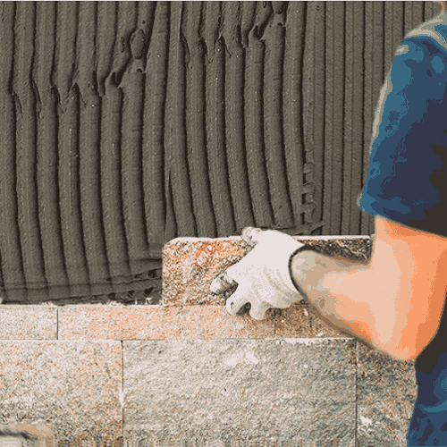 روش اجرای پشت سنگ کاری با SL406