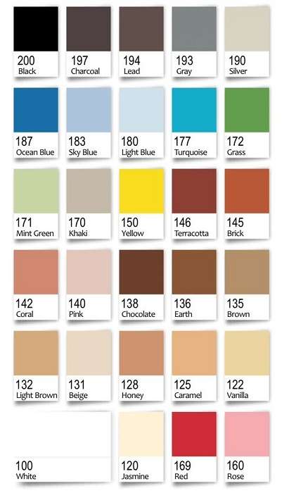 کالیته رنگی پودر بندکشی شورلول